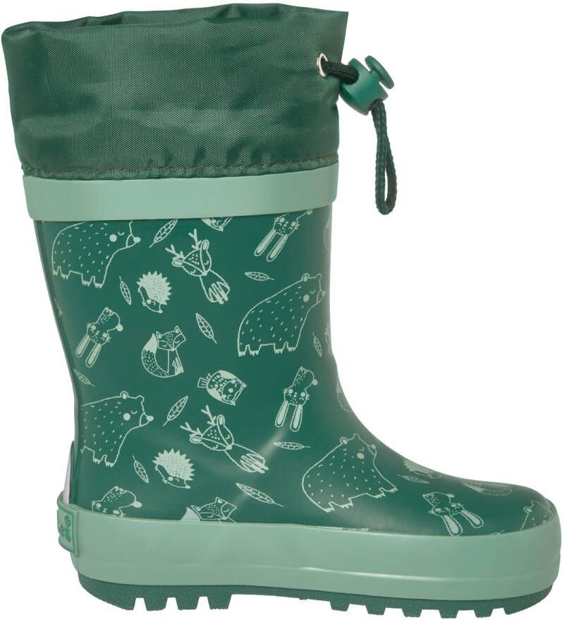 Playshoes Kid's Gummistiefel Waldtiere Rubberlaarzen groen