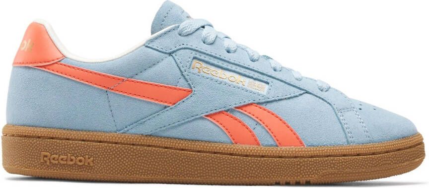 Reebok Classics Club C Grounds suède sneakers lichtblauw oranje - Foto 6