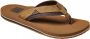 Bruin Tinten Cushion Teenslippers Zomer slippers Heren Cognac - Thumbnail 2