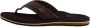 Bruin Tinten Cushion Teenslippers Zomer slippers Heren Bruin - Thumbnail 3