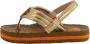 Reef Kids Ahi Wild teenslippers met hielbandje bruin goud Meisjes EVA 28 - Thumbnail 3