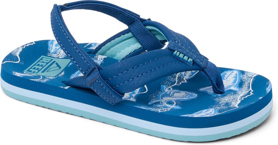 Reef Kid's Little Ahi Sandalen maat 11K blauw - Foto 2