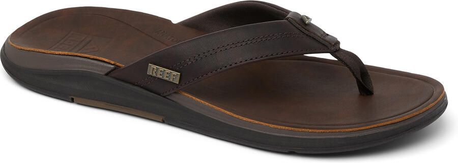 Reef Leather Offshore Heren Teenslippers Cj8554 Kleur Bruin - Foto 4