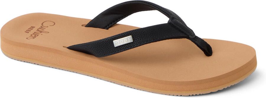 Reef BAJA Zand Dames Slippers Zwart Lichtbruin - Foto 2