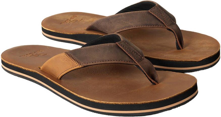 Rip Curl Oxford Leather Open Toe Sandalen bruin