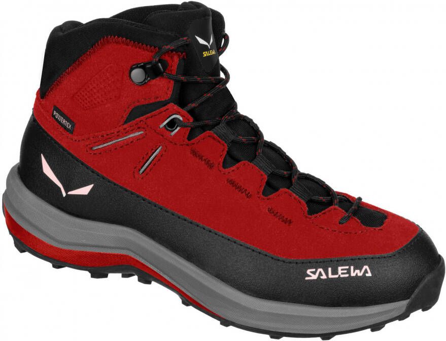 Salewa Kid's MTN Trainer 2 Mid PTX Wandelschoenen rood zwart