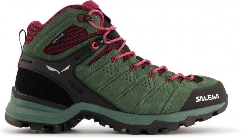 Salewa Women's Alp Mate Mid WP Wandelschoenen olijfgroen zwart