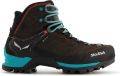 Salewa Mountain Trainer Mid GTX Wandelschoenen Dames Middengrijs Turkoois - Zwart