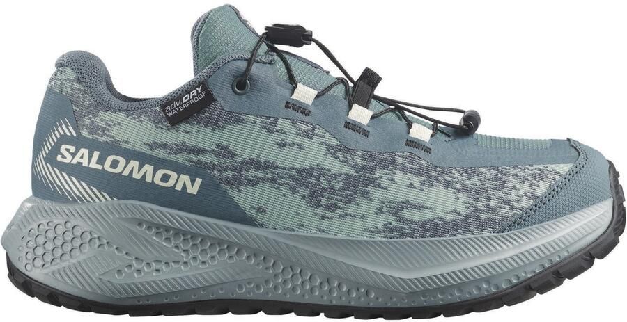 Salomon Kid's Aero GRVL Waterproof Hardloopschoenen stormy weather clearly aqua