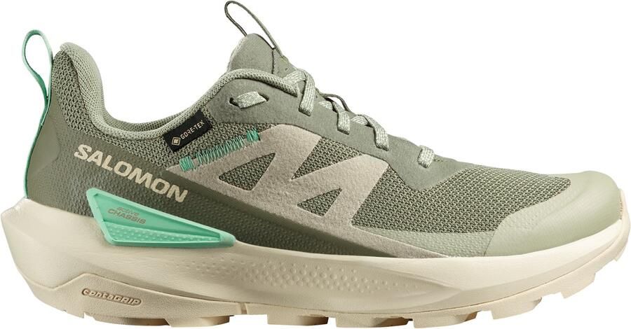 Salomon Women's Elixir Activ GTX Multisportschoenen 2 3 beige olijfgroen