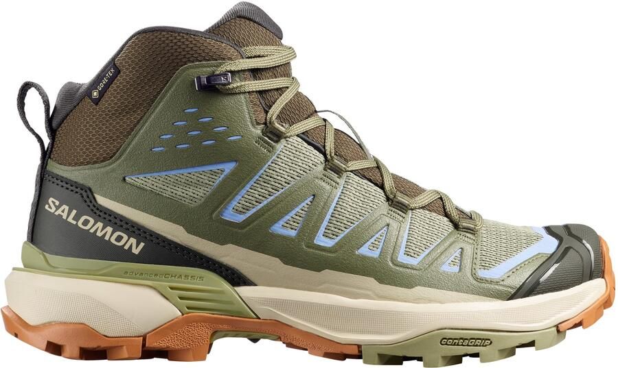 Salomon Women's X Ultra 360 Edge Mid GTX Wandelschoenen 1 3 olijfgroen