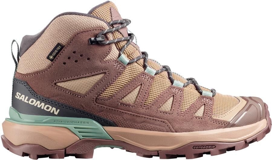 Salomon Women's X Ultra 360 Leather Mid GORE-TEX Wandelschoenen 1 3 bruin