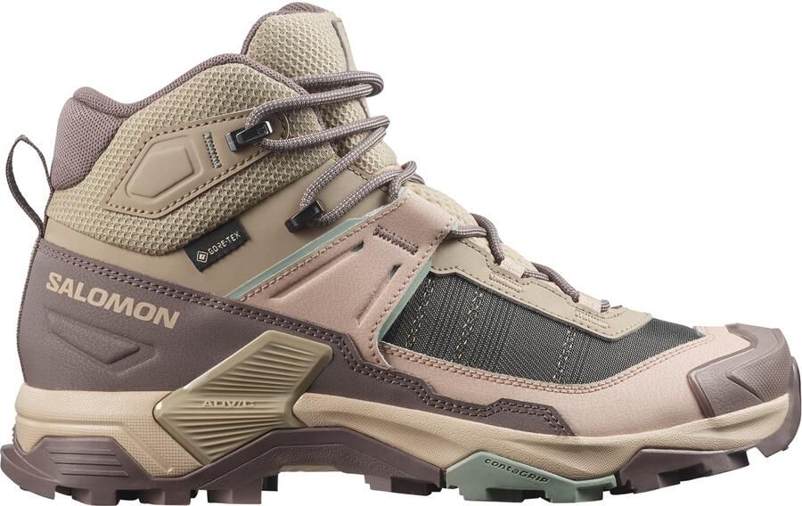 Salomon Women's X Ultra 5 Mid GORE-TEX Wandelschoenen 2 3 bruin beige