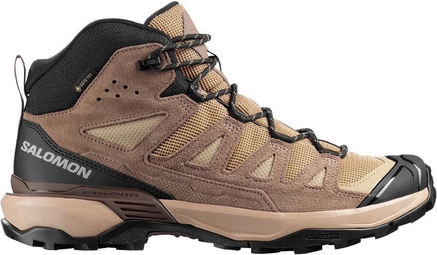 Salomon X Ultra 360 Leather Mid GORE-TEX Wandelschoenen 2 3 bruin