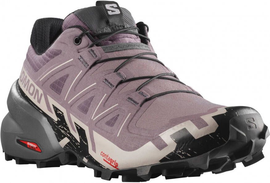 Salomon Women's Speedcross 6 Trailrunningschoenen Wide grijs