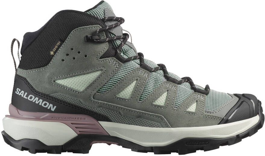 Salomon Women's X Ultra 360 Leather Mid GORE-TEX Wandelschoenen 2 3 grijs