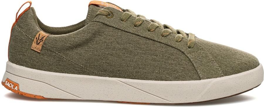 Saola Cannon Canvas 2.0 Sneakers olijfgroen