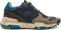 Satorisan Chacrona Pull Up Casual Sneakers Mannen Vintage Leer Sneakers Kleur Navy - Beige