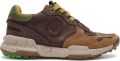 Satorisan Chacrona Pull Up Casual Sneakers Mannen Vintage Leer Sneakers Kleur Polo Brown - Bruin