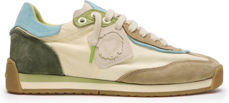 Satorisan Ensō Gaia Casual Sneakers Unisex Vintage Leer en textiel Sneakers Kleur Pampas Talisman - Foto 2