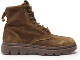 Satorisan Unalome Ziplacer Desert Oasis Enkel Laarzen Mannen Vintage Leer Laarzen Kleur Butterum