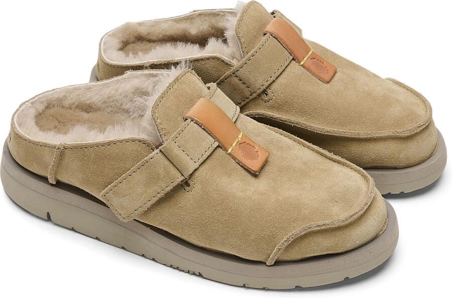 Satorisan Uwabaki Clog Suede Klomp Unisex Leer Klomp Kleur Driftwood - Foto 1