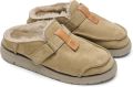 Satorisan Uwabaki Clog Suede Klomp Unisex Leer Klomp Kleur Driftwood - Beige