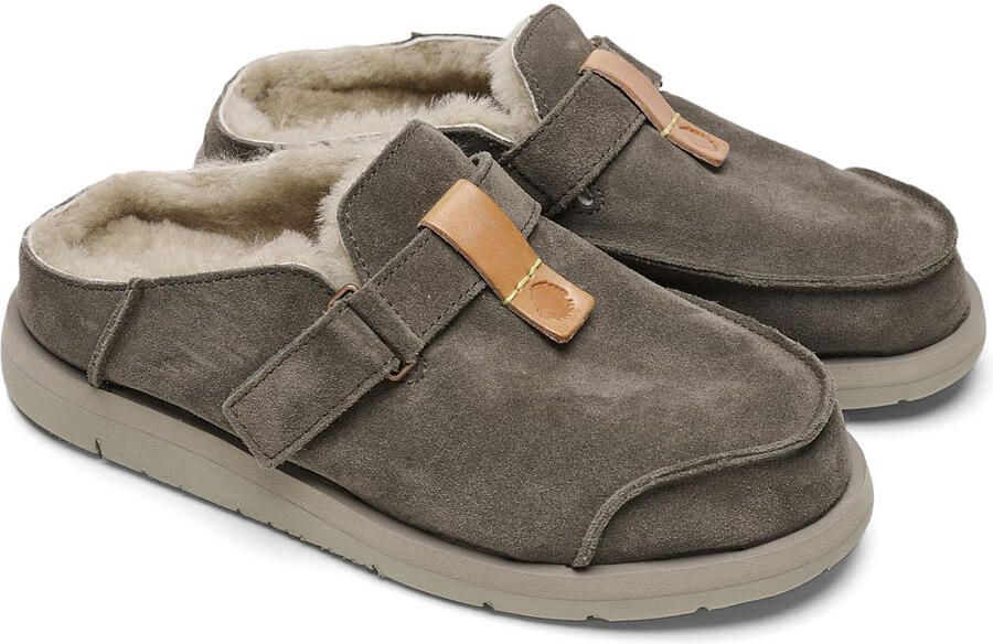 Satorisan Uwabaki Clog Suede Klomp Unisex Leer Klomp Kleur Thunderbolt