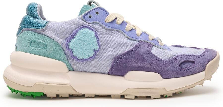 Satorisan Chacrona Linen Casual Sneakers Vrouwen Vintage Leer en linnen Sneakers Kleur Romance Blue - Foto 2