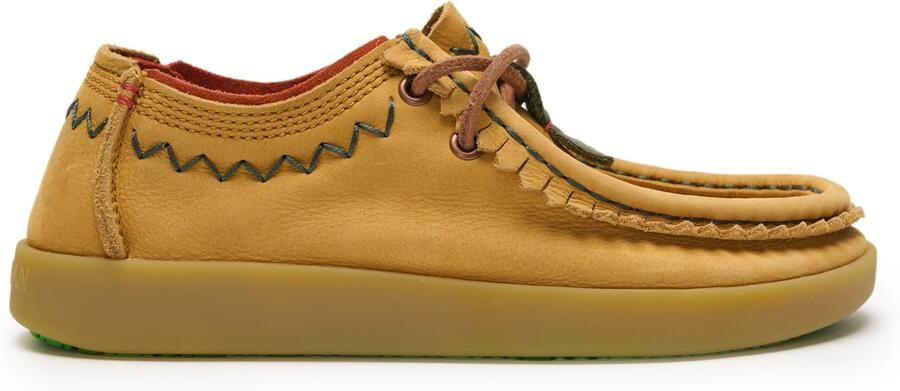 Satorisan Kwahu Rustic Wallaby Moccasin Vrouwen Leer en textiel Moccasin Kleur Peanut W - Foto 3