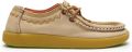 Satorisan Kwahu Rustic Wallaby Moccasin Vrouwen Leer en textiel Moccasin Kleur String - Beige