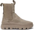 Satorisan Unalome Elastics Premium Enkel Laarzen Vrouwen Vintage Leer Laarzen Kleur Loden - Beige