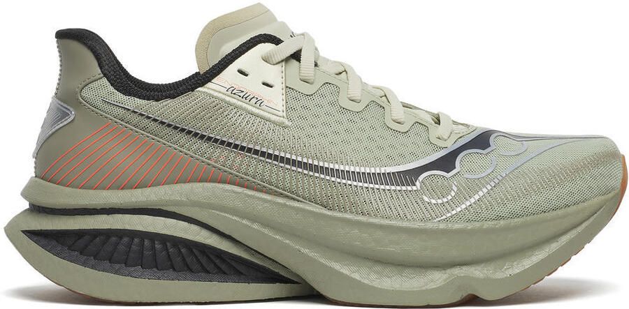Saucony Endorphin Azura Hardloopschoenen olijfgroen