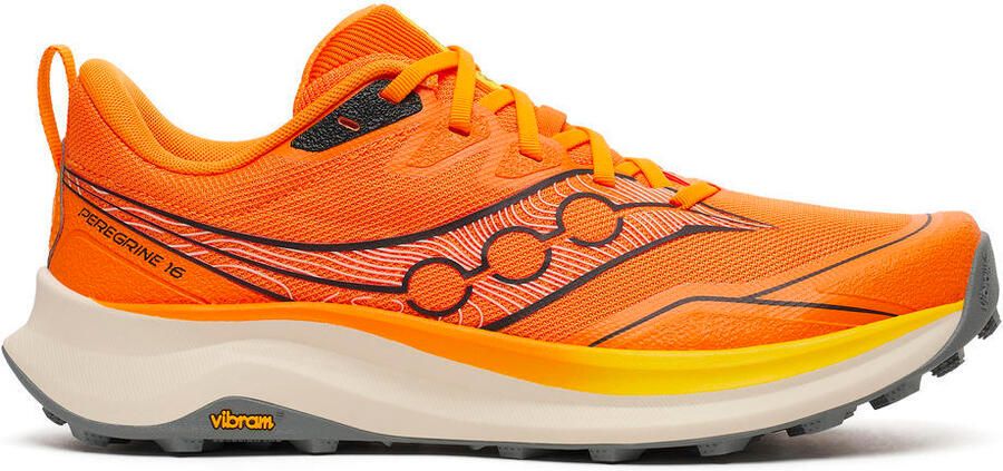 Saucony Peregrine 16 Trailrunningschoenen fuego cyber