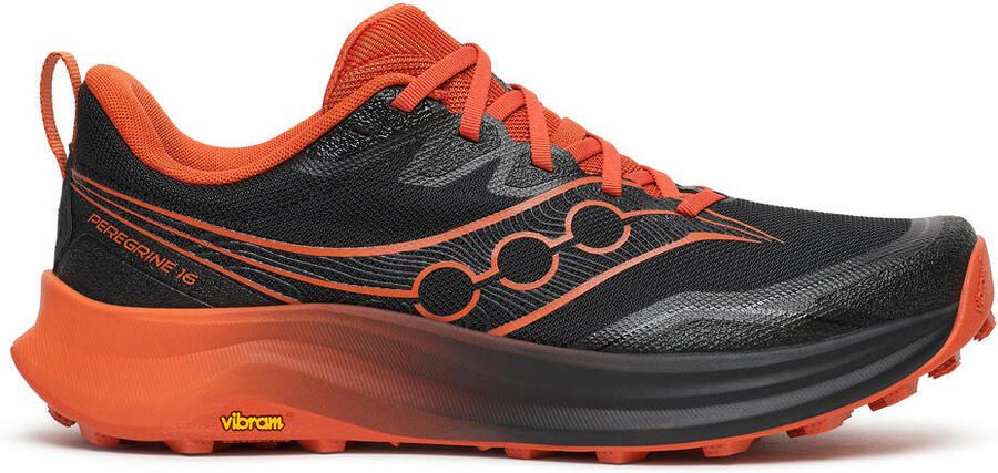 Saucony Peregrine 16 Trailrunningschoenen zwart rust