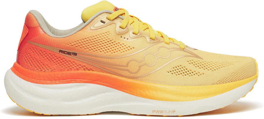 Saucony Ride 19 Hardloopschoenen beige