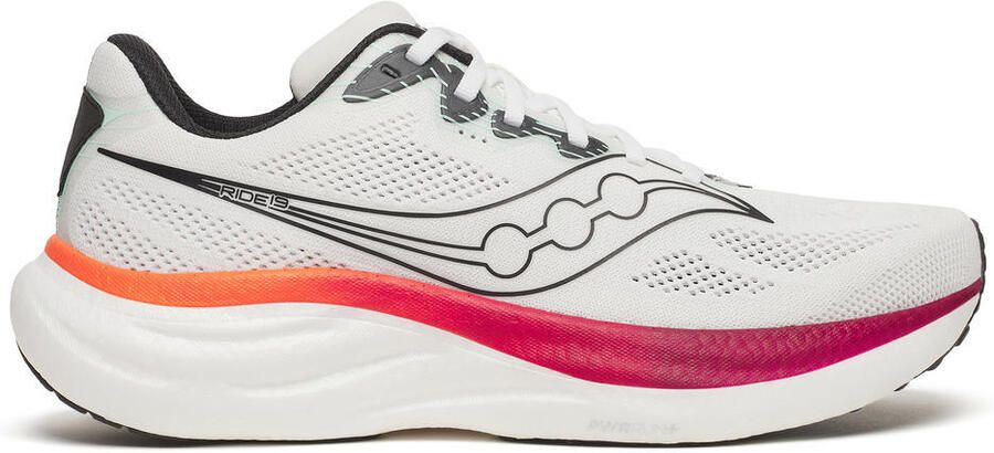 Saucony Ride 19 Hardloopschoenen grijs wit