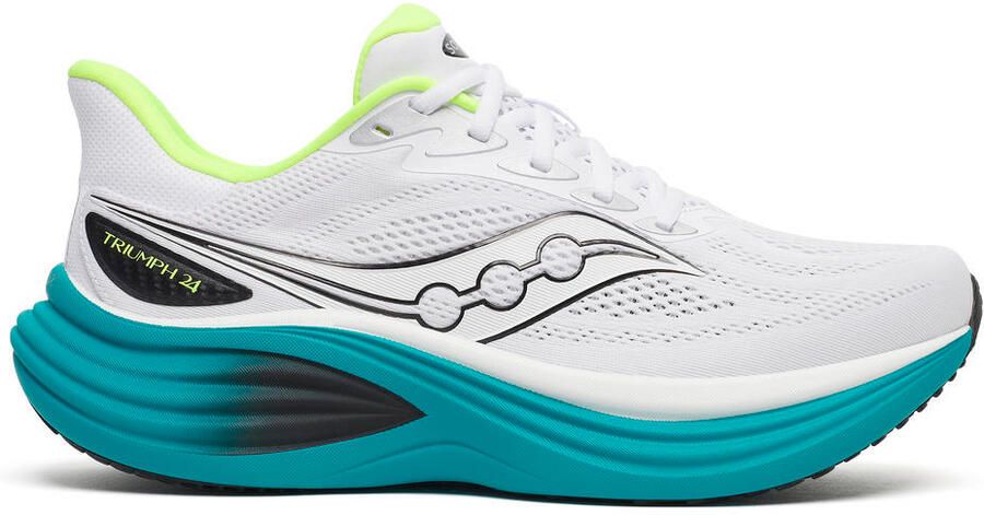Saucony Triumph 24 Hardloopschoenen wit tranquil