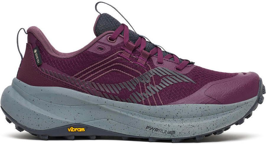 Saucony Women's Xodus Ultra 4 GTX Trailrunningschoenen eggplant cinder