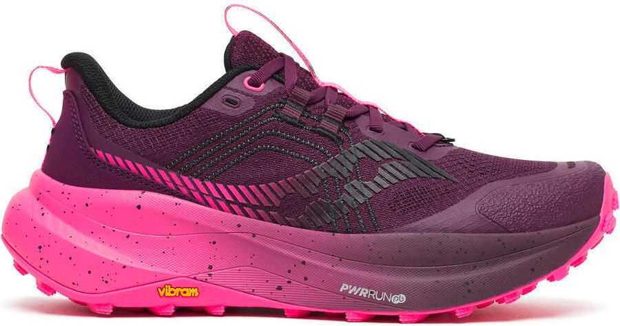 Saucony Women's Xodus Ultra 4 Trailrunningschoenen eggplant shock