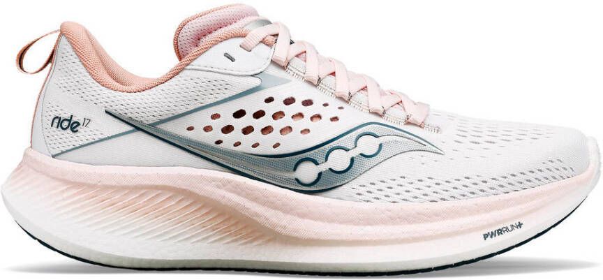 Saucony Women's Ride 17 Hardloopschoenen wit - Foto 2