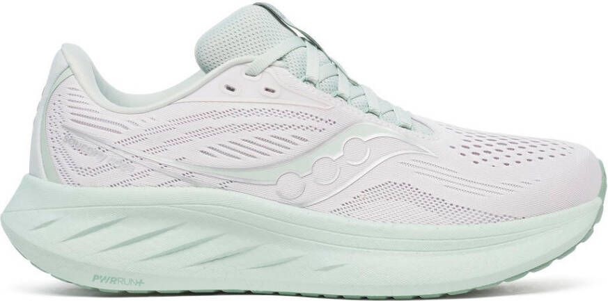 Saucony Women's Ride 18 Hardloopschoenen grijs wit