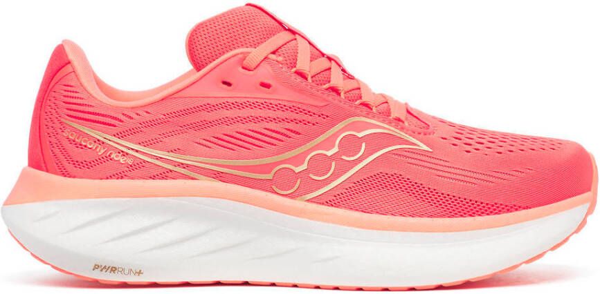 Saucony Women's Ride 18 Hardloopschoenen roze