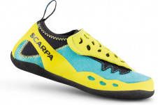 Scarpa Kid's Piki J Klimschoenen geel turkoois - Foto 2