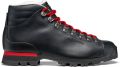 Scarpa Zwarte Leren Sneakers Verlengde Veters Black Heren - Zwart