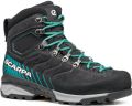 Scarpa Mescalito trek GTX W 61053 202 dark anthracite tropical green - Zwart