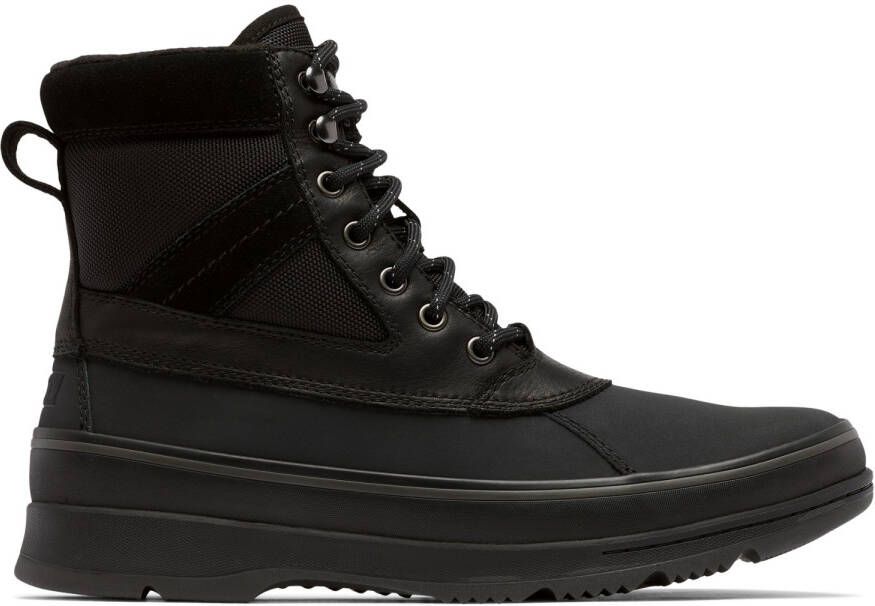 Sorel Hoge Sneakers Ankeny Ii Boot Black Jet Suede Leather Textil