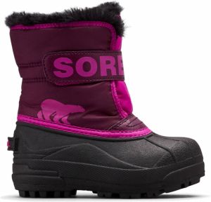 Sorel Childrens Snow Commander Winterschoenen maat 10K purper zwart