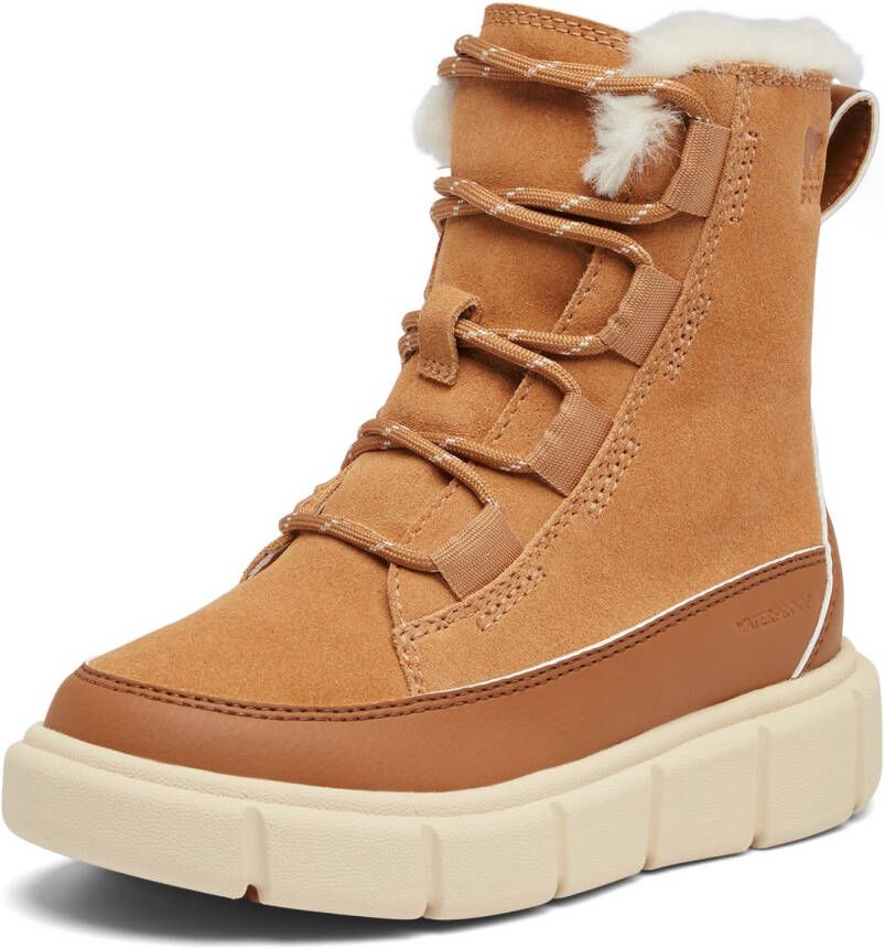 Sorel Kid's Explorer III Lace WP Winterschoenen beige oranje