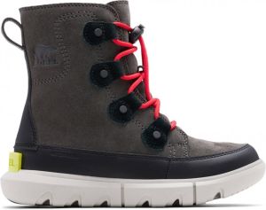 Sorel Kid's Explorer Lace WP Winterschoenen maat 1K zwart grijs